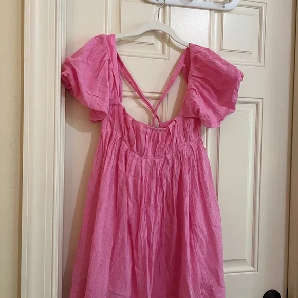 Free People Marina Mini Dress in Pink - Picture 3 of 4